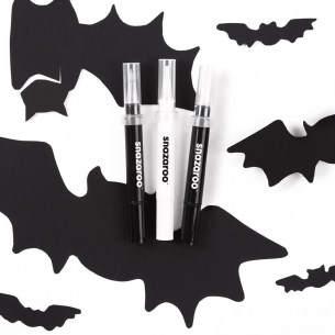 Face Paint Brush Pen Monochrome Set (3pc)