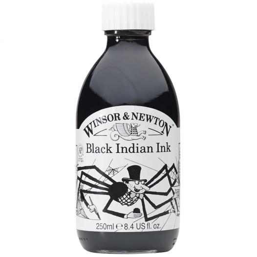 Black Indian Drawing Ink (250ml)