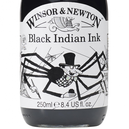 Black Indian Drawing Ink (250ml)