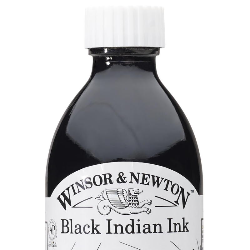 Black Indian Drawing Ink (250ml)