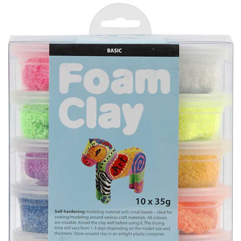 Creotime Foam Clay Basic Colour Set