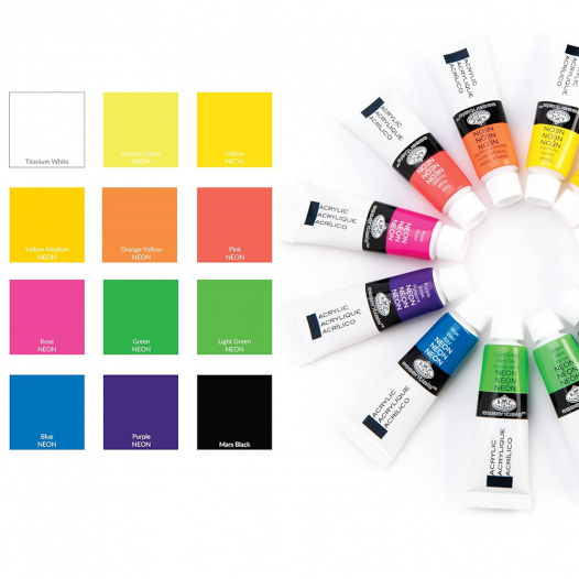 Essentials Acrylic Neon Set (12pc) Essentials Acrylic Neon Set (12pc)