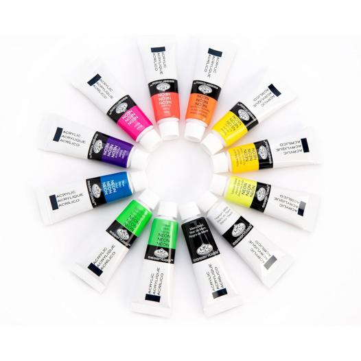 Essentials Acrylic Colour Neon Set (12pc)