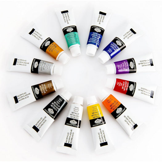 Essentials Acrylic Metallic Set (12pc)