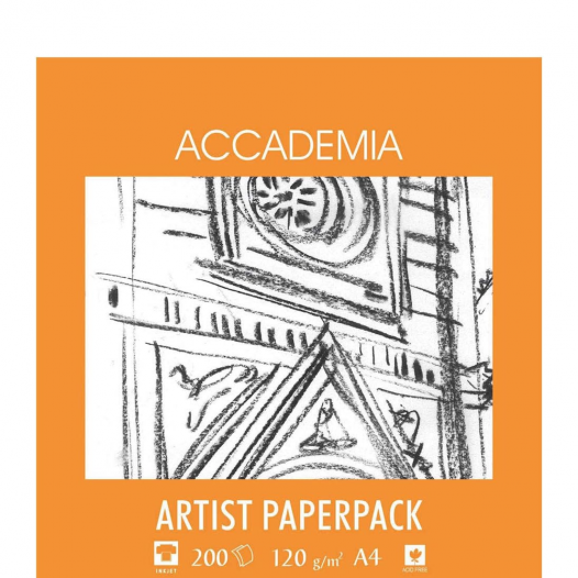 Accademia A4 Cartridge Paper Pack (120gsm)