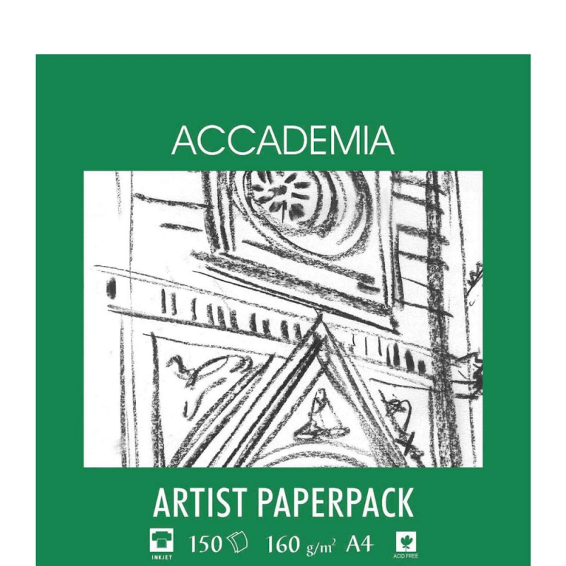 Accademia A4 Cartridge Paper Pack (160gsm)