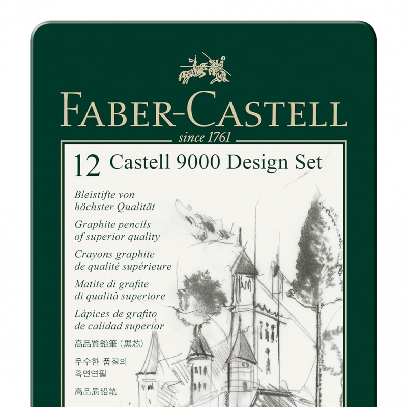 Castell 9000 Graphite Design 12-Pencil Set