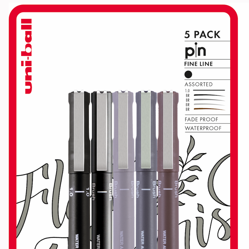 PIN Flow & Flourish Drawing Pen Set (5pc)