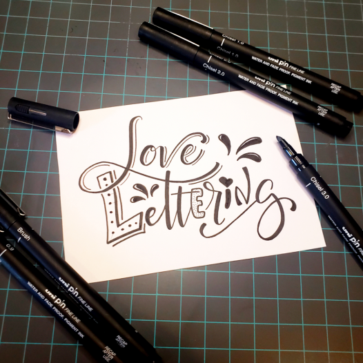 PIN Love Lettering Drawing Pen Set (5pc)