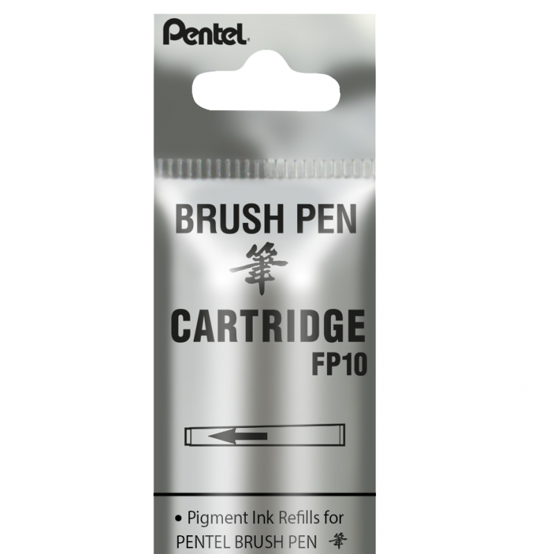Pentel Pocket Brush Pen Refill Cartridges 4-pack