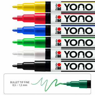 YONO Fine Bullet Primary Tones (6pc)