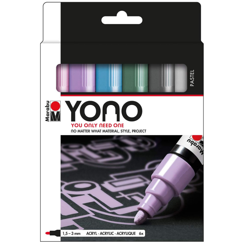 YONO Medium Pastel Tone Set (6pc)