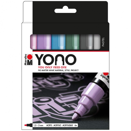 YONO Medium Bullet Pastel Tones (6pc)