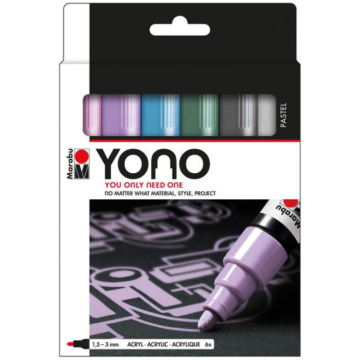 YONO Medium Pastel Tone Set (6pc) YONO Medium Pastel Tone Set (6pc)
