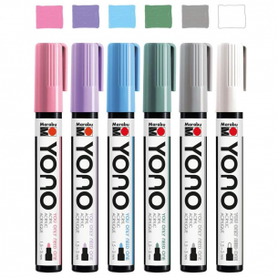 YONO Medium Bullet Pastel Tones (6pc)