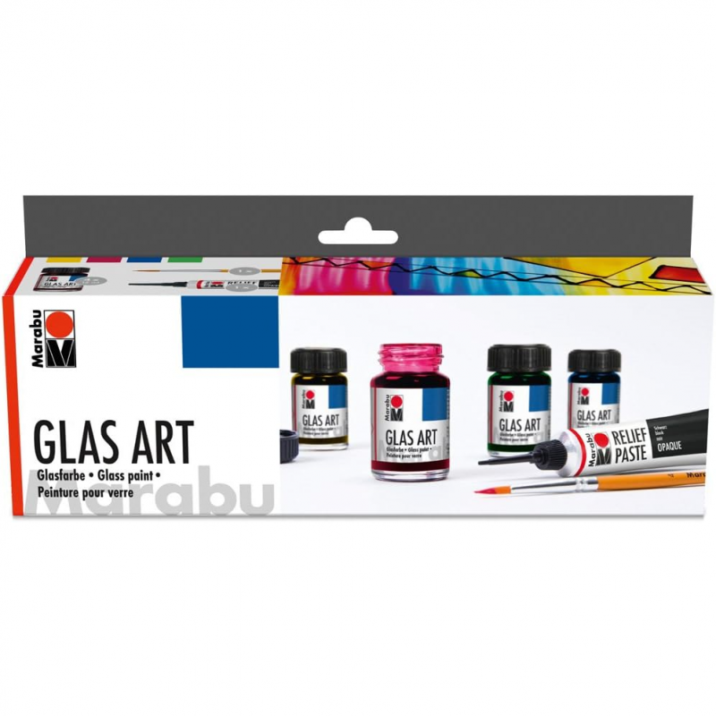 Glas Glass Farbenset Paint Basic Colour Set