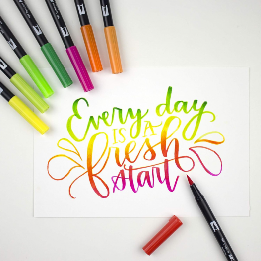 ABT Dual Brush Pen Pastel Colour Box (6pc) ABT Dual Brush Pen Pastel Colour Box (6pc)