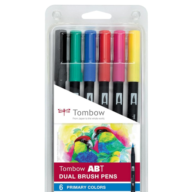 Tombow Abt Dual Brush Pen Candy Colours | Set of 6