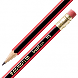 Staedtler Tradition 112 Eraser-Tipped HB Pencil