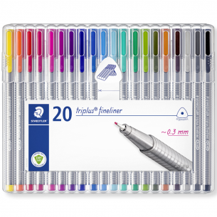 Triplus 334 Fineliner Desktop Set (20pc)