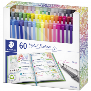 Triplus 334 Fineliner Complete Set (60pc)