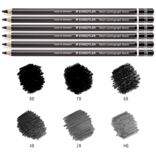 Staedtler - Mars Lumograph - Matte Black Graphite Pencils