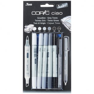 Ciao Marker Cool Greys Set (5+1)