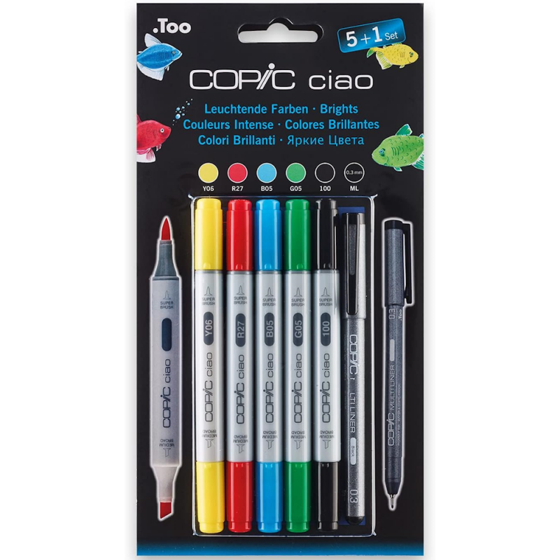 Ciao Marker Brights Set (5+1)