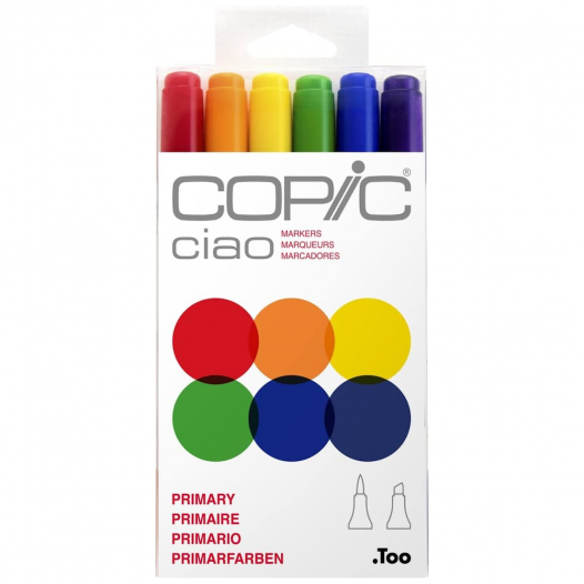 Ciao Marker Primary Tones (6pc)