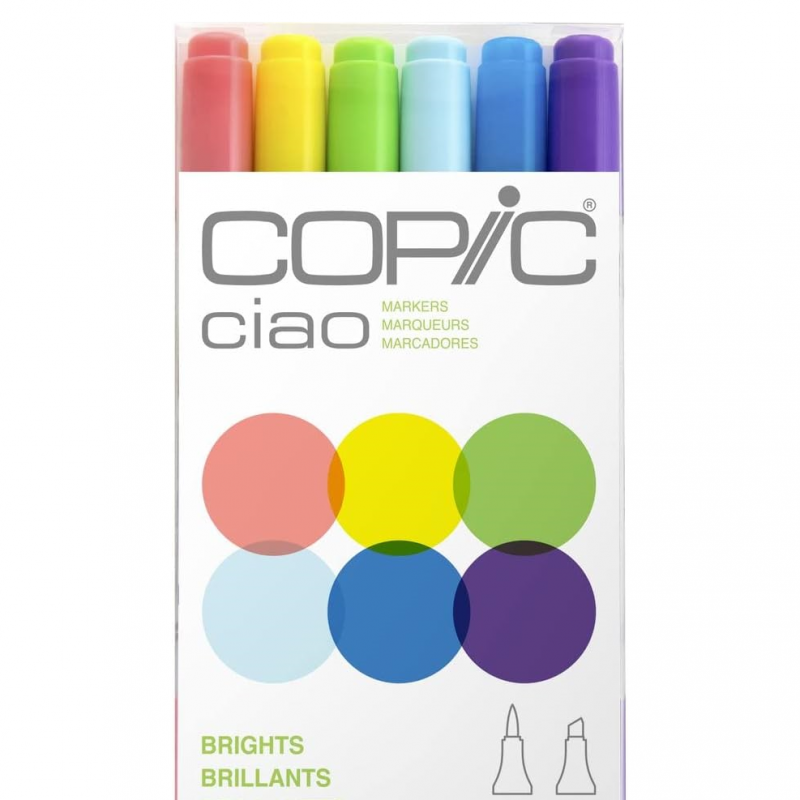 Ciao Marker Bright Tones (6pc)
