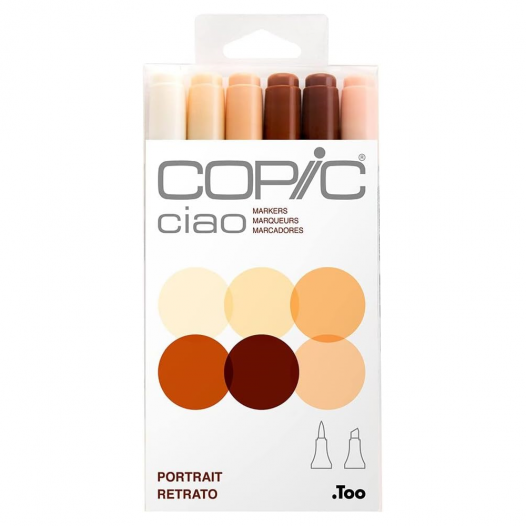 Ciao Marker Portrait Colours (6pc)