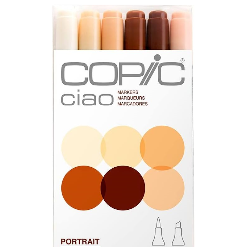 Ciao Marker Portrait Colours (6pc)