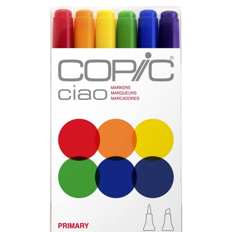 Ciao Marker Primary Tones (6pc)