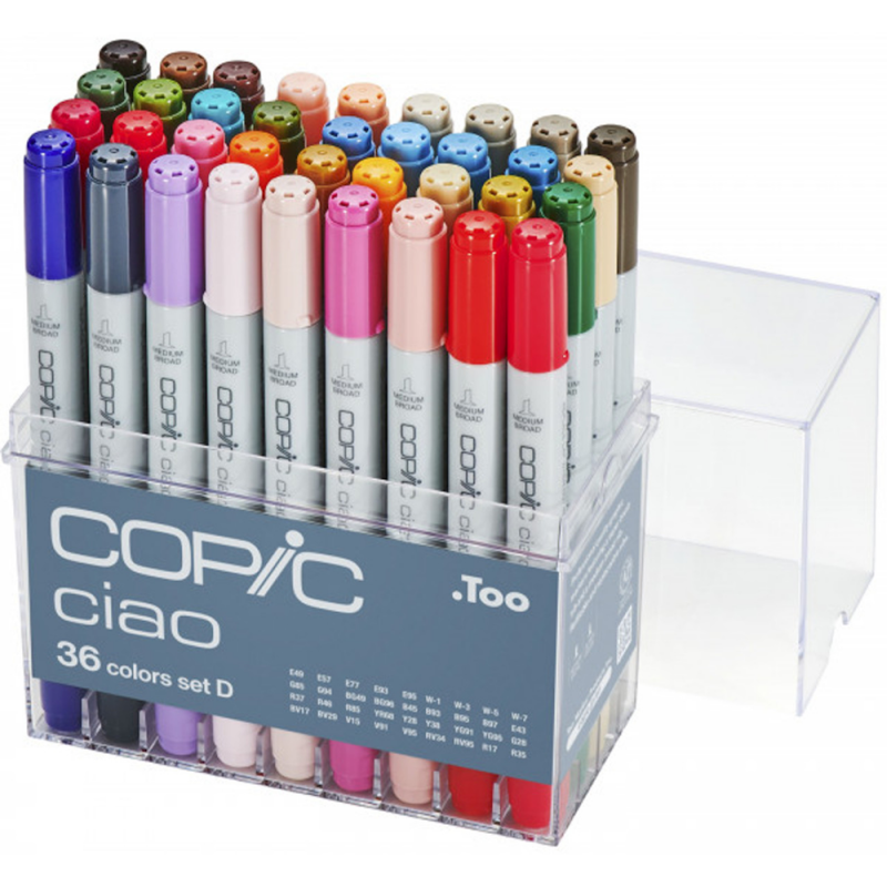 Ciao Marker Assorted Colour Case D (36pc)
