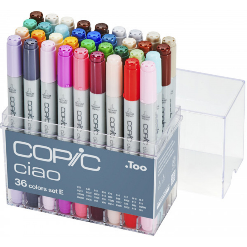 Ciao Marker Assorted Colour Case E (36pc)