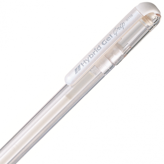 Hybrid Gel Grip 0.8mm White Pen Hybrid Gel Grip 0.8mm White Pen