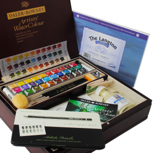 Artists' Watercolour Wooden Box Set