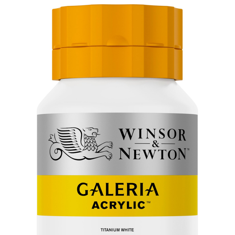 Galeria Titanium White Acrylic Colour (500ml)