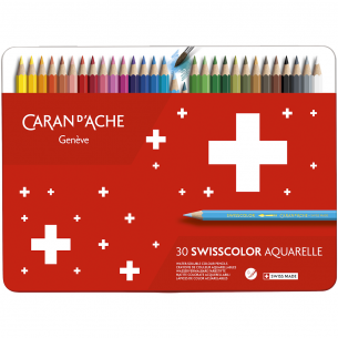 SWISSCOLOR Water-Soluble Pencil Tin (30pc)