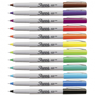 Ultra Fine Assorted Colour Marker Set (12pc)