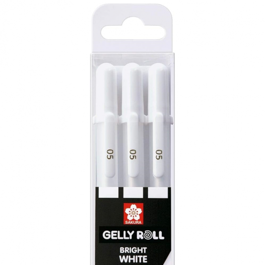 Gelly Roll Fine White Gel Pen Set 05 (3pc)