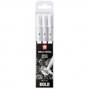 Gelly Roll Bold White Gel Pen Set (3pc)