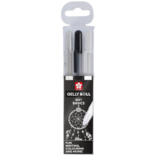 Gelly Roll Sparkle, Black & White Pen Set (3pc)