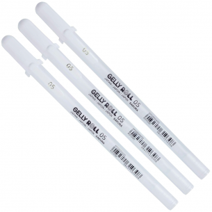 Gelly Roll Fine White Gel Pen Set 05 (3pc)