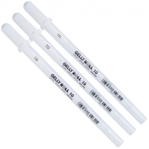 Gelly Roll Bold White Gel Pen Set 10 (3pc)