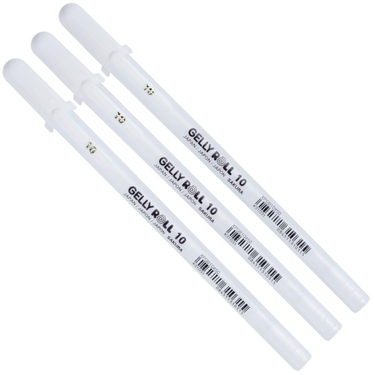 Gelly Roll Bold White Gel Pen Set (3pc)