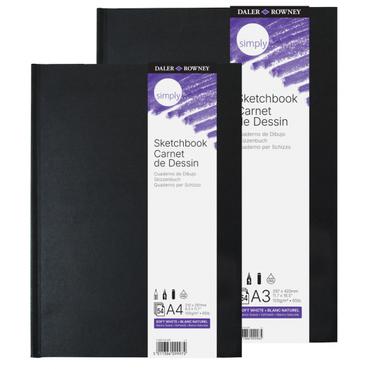 Simply 100gsm Hardback Sketchbooks