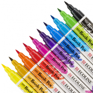 Ecoline Watercolour Brush Pen Set (10pc)