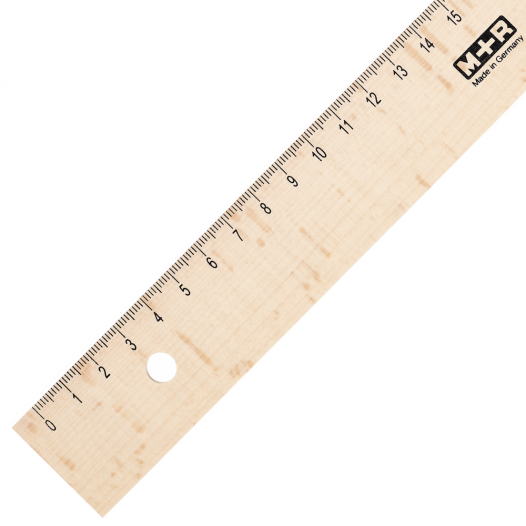 12" M+R Beechwood Ruler