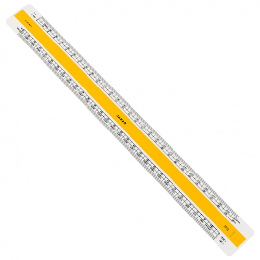 12" Flat Scale Rule